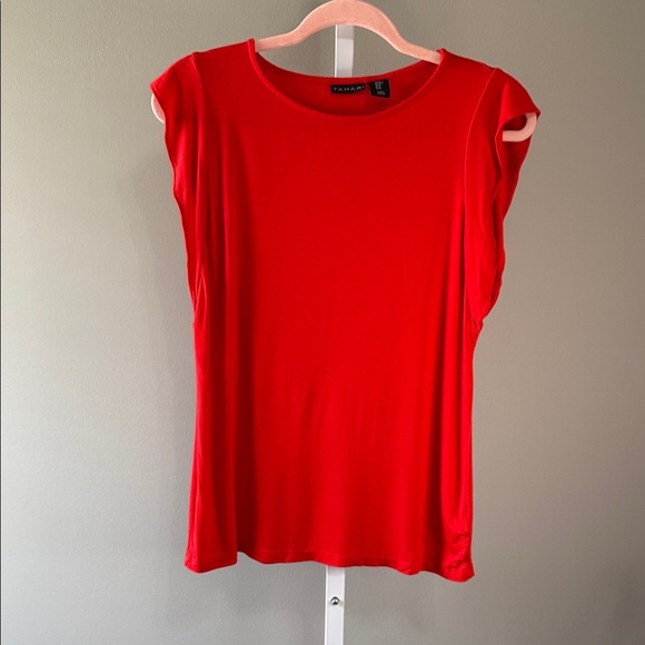 Tahari Women's Red Top Size M - Picture 1 of 5